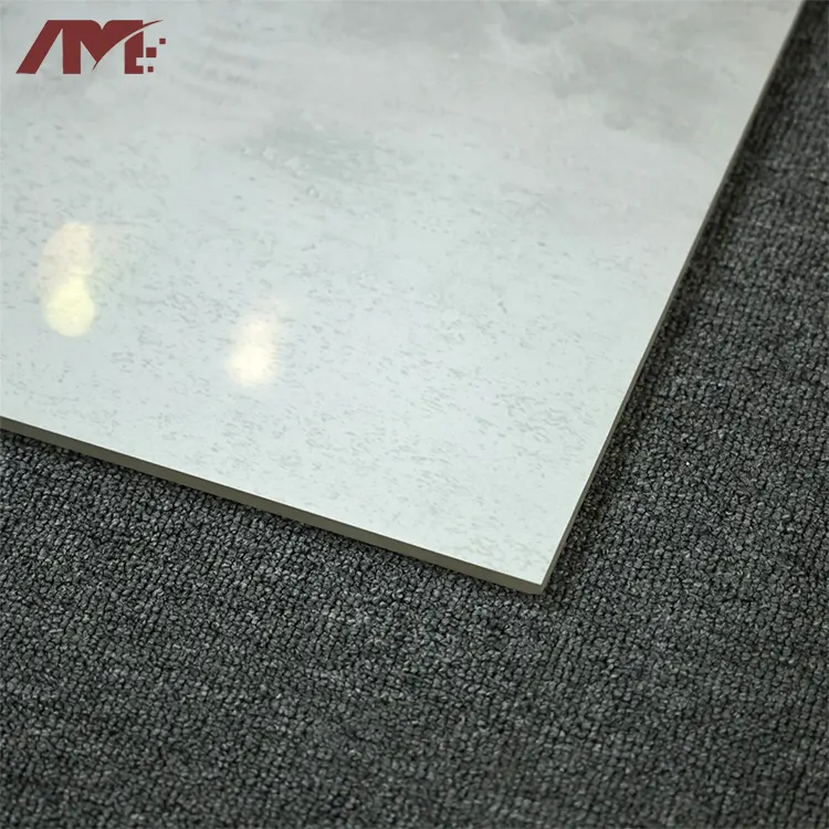 Marble-Look White Polished Porcelain Floor Tile 600x600mm