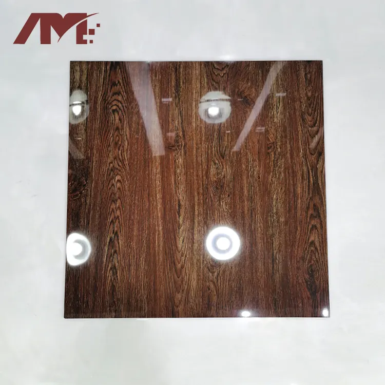 Wood-Look Brown Glazed Porcelain Floor Tile 600x600mm