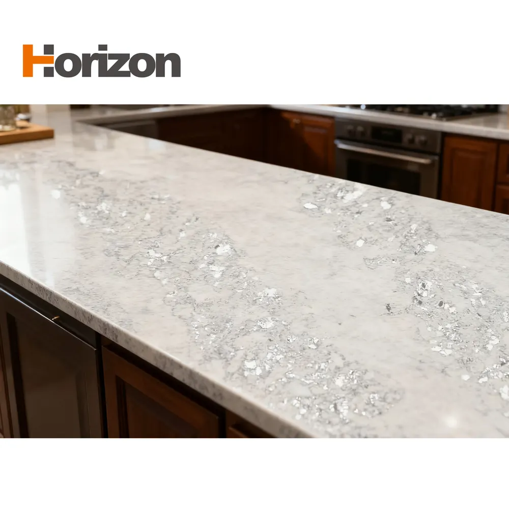 Blue Engineered Quartz Slab