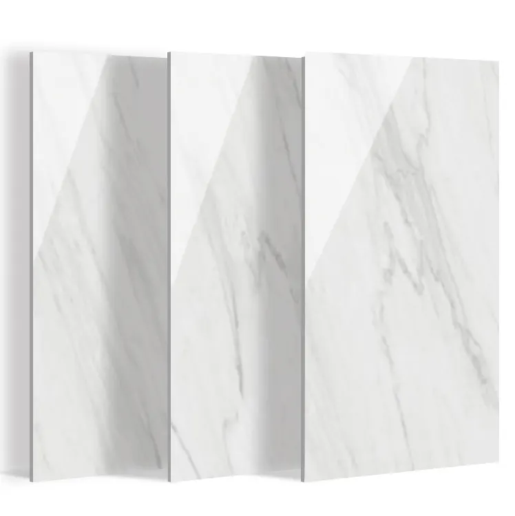 Marble-Look Polished Porcelain Wall And Floor Tile 600x1200x10mm product sample