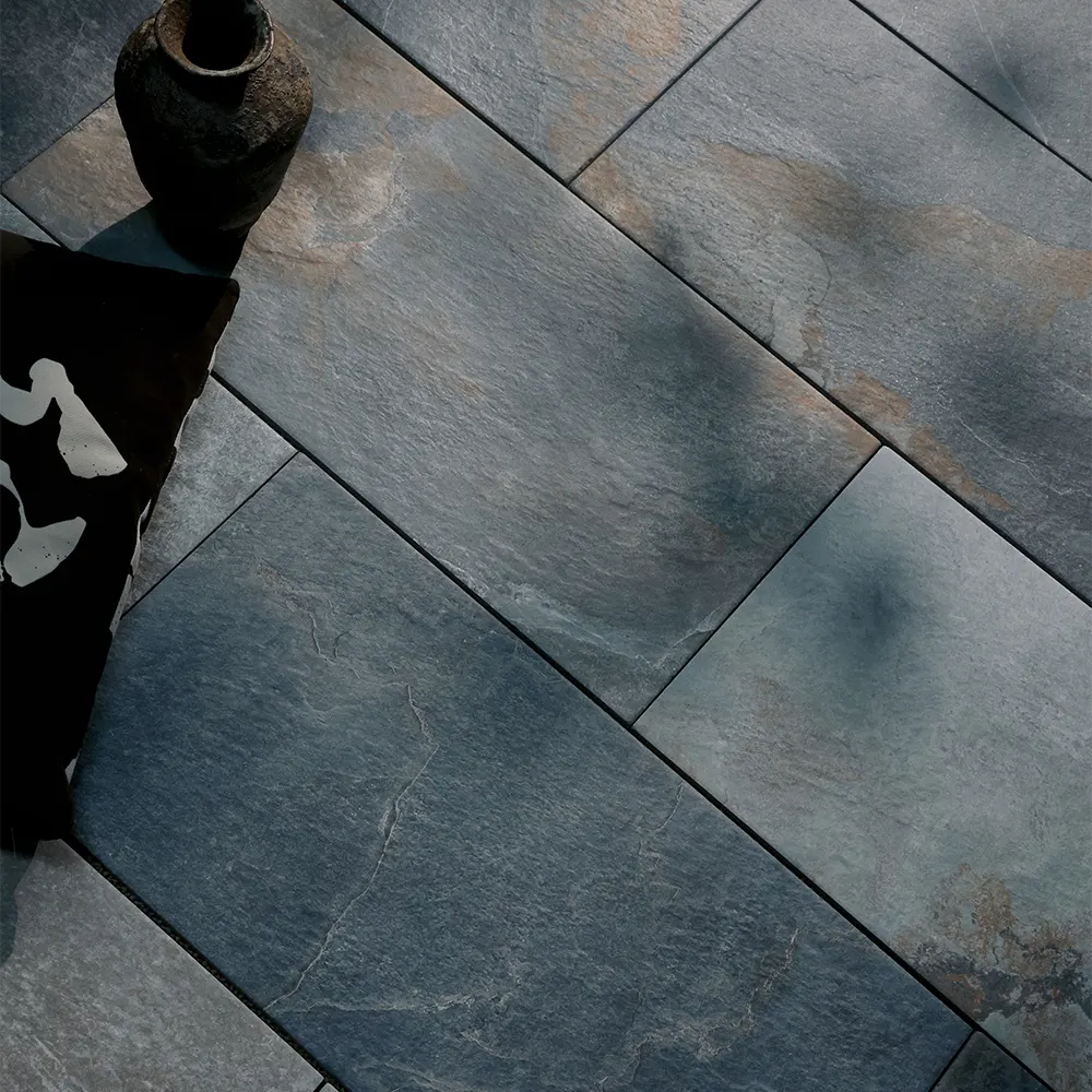 Non-Slip Stone-Look Porcelain Swimming Pool Tile 300x600mm product sample