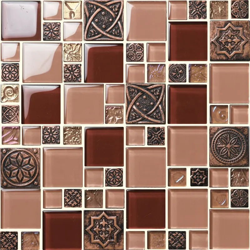 Glass Mosaic Tile 30x30mm 6-8mm Thick