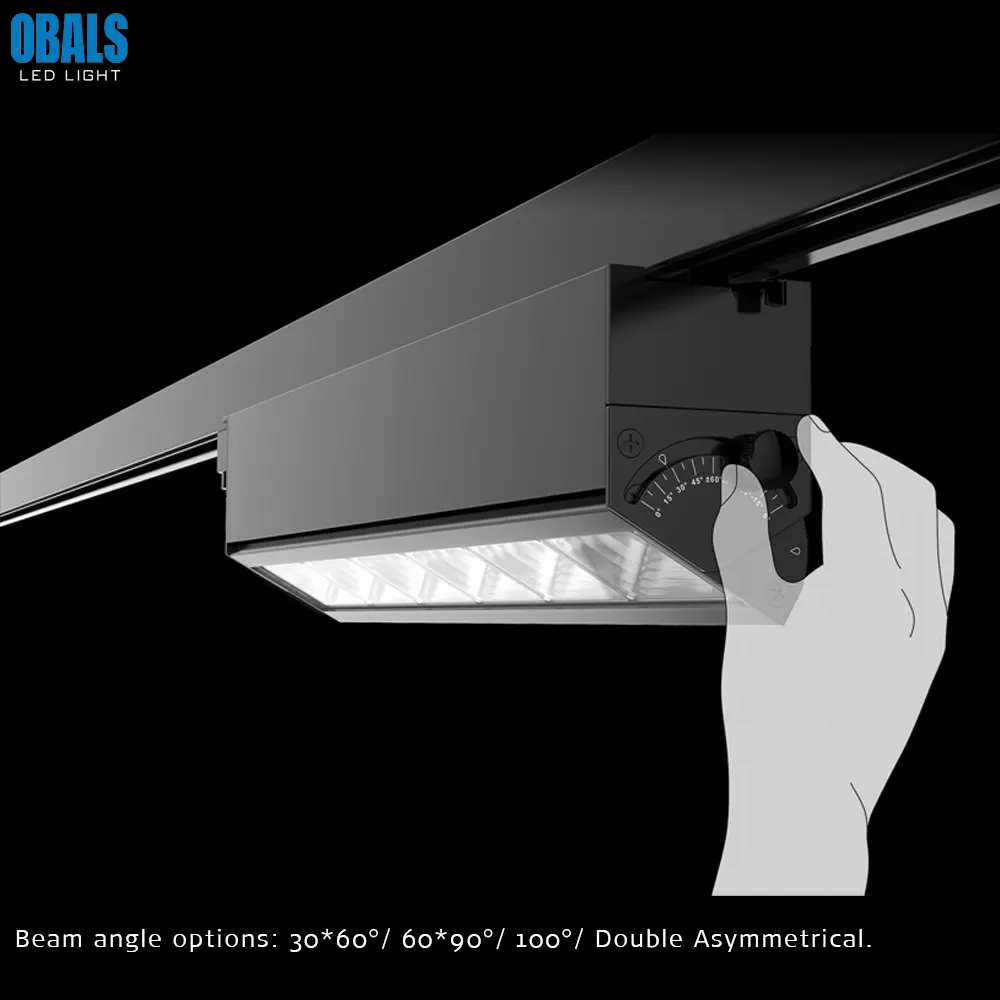 Rotatable Aluminum LED Track Spotlight 40W