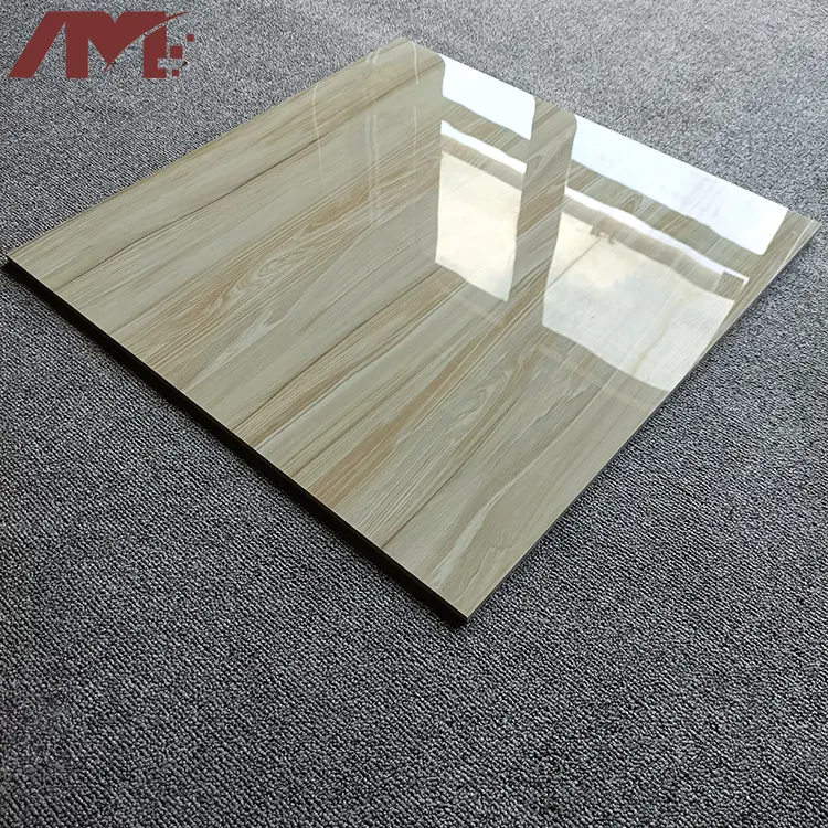 Wood-Look Polished Porcelain Floor Tile 600x600mm