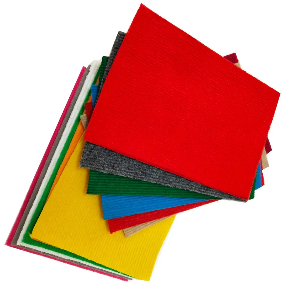 Ribbed Polyester Carpet Roll With Latex Backing