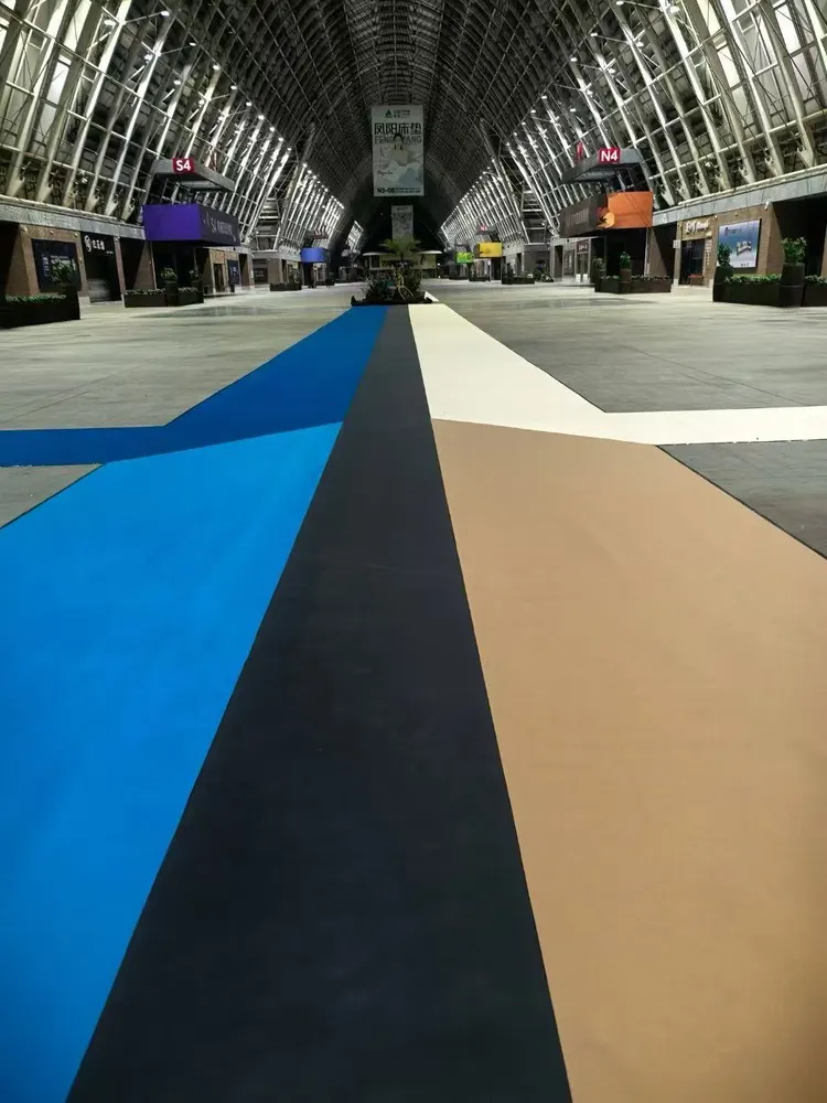 Red Event and Aisle Carpet Roll with Latex Backing