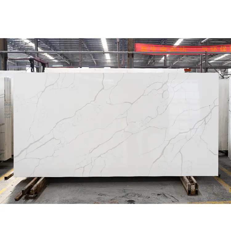 White Engineered Quartz Slab 3200x1600mm