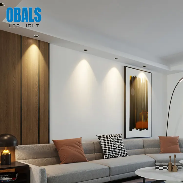 Adjustable Recessed/Surface-Mounted Round COB LED Downlight 9-30W