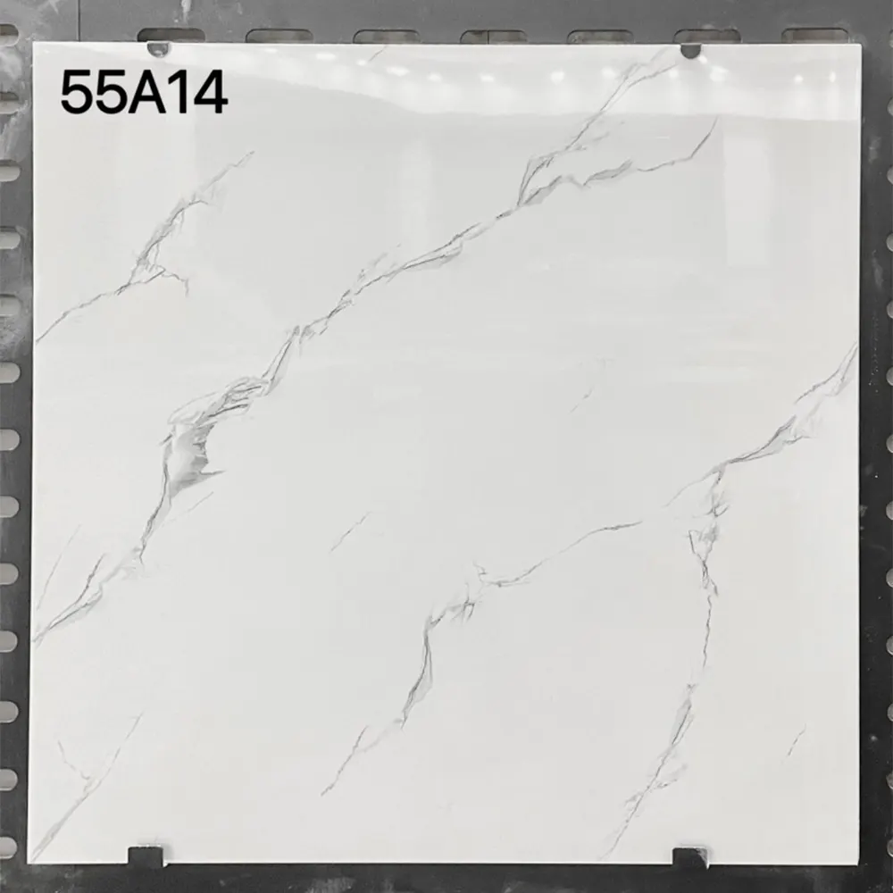 Carrara White Polished Porcelain Floor Tile 600x600mm