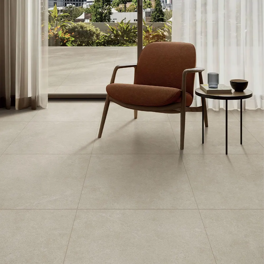 Non-Slip Stone-Look Porcelain Exterior Wall Tile 600x600/600x1200/750x1500mm