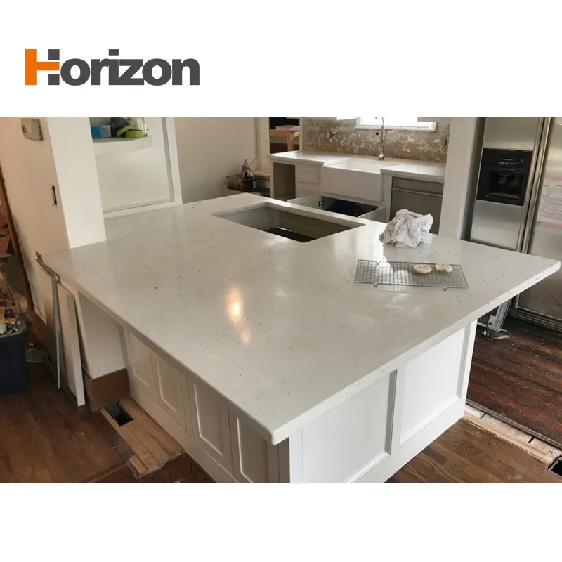 Jade-Look White Engineered Quartz Slab 3200x1600mm