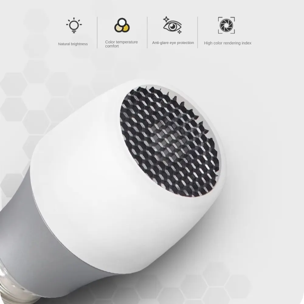 Anti-Glare Aluminum LED Light Bulb 12/15W E27 Base