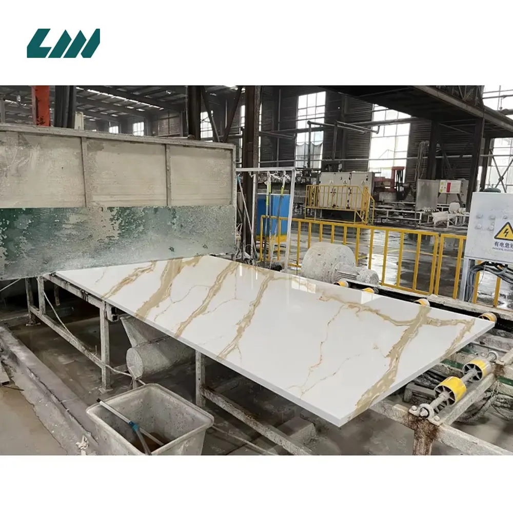 White Engineered Quartz Slab 3200x1600mm product sample