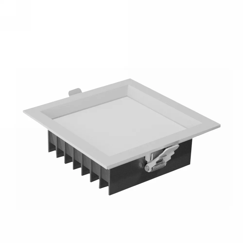 Recessed Square Aluminum LED Downlight 9-45W IP20