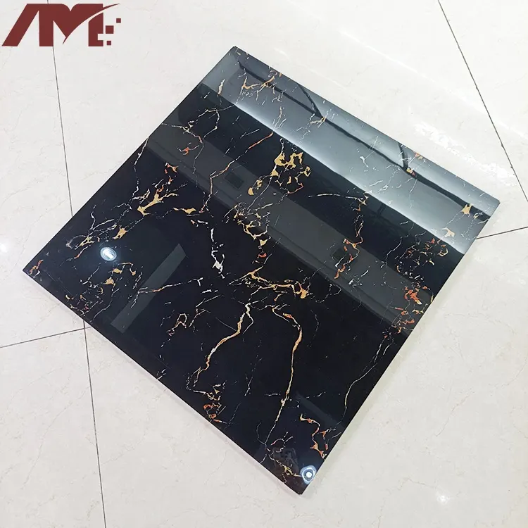 Marble-Look Glossy Porcelain Wall And Floor Tile 600x600mm