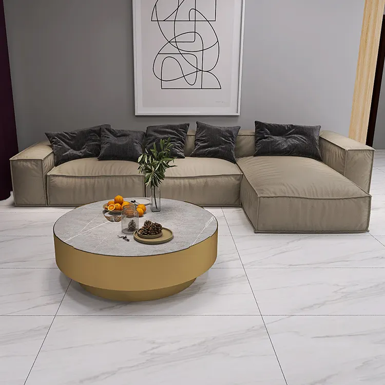 Marble-Look Polished Porcelain Wall And Floor Tile 600x1200x10mm