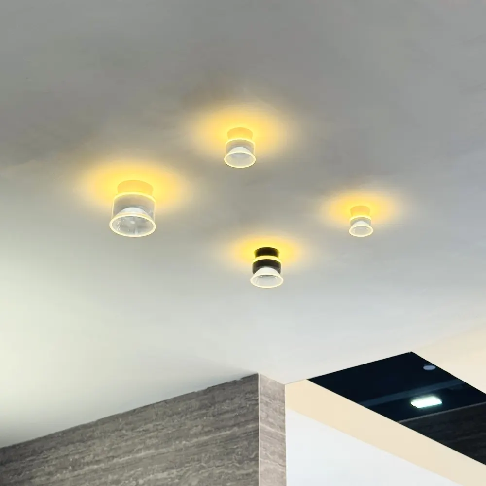 Surface-Mounted PC LED Downlight Black/White 9-25W