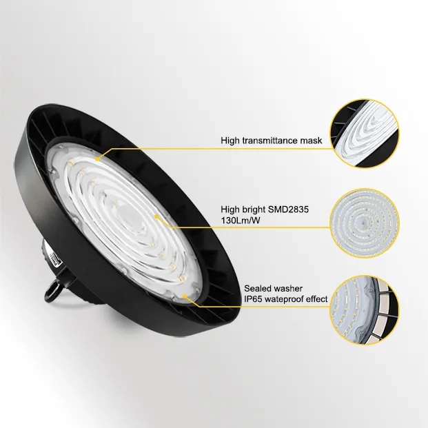 Aluminum LED High Bay Light 100-300W IP65