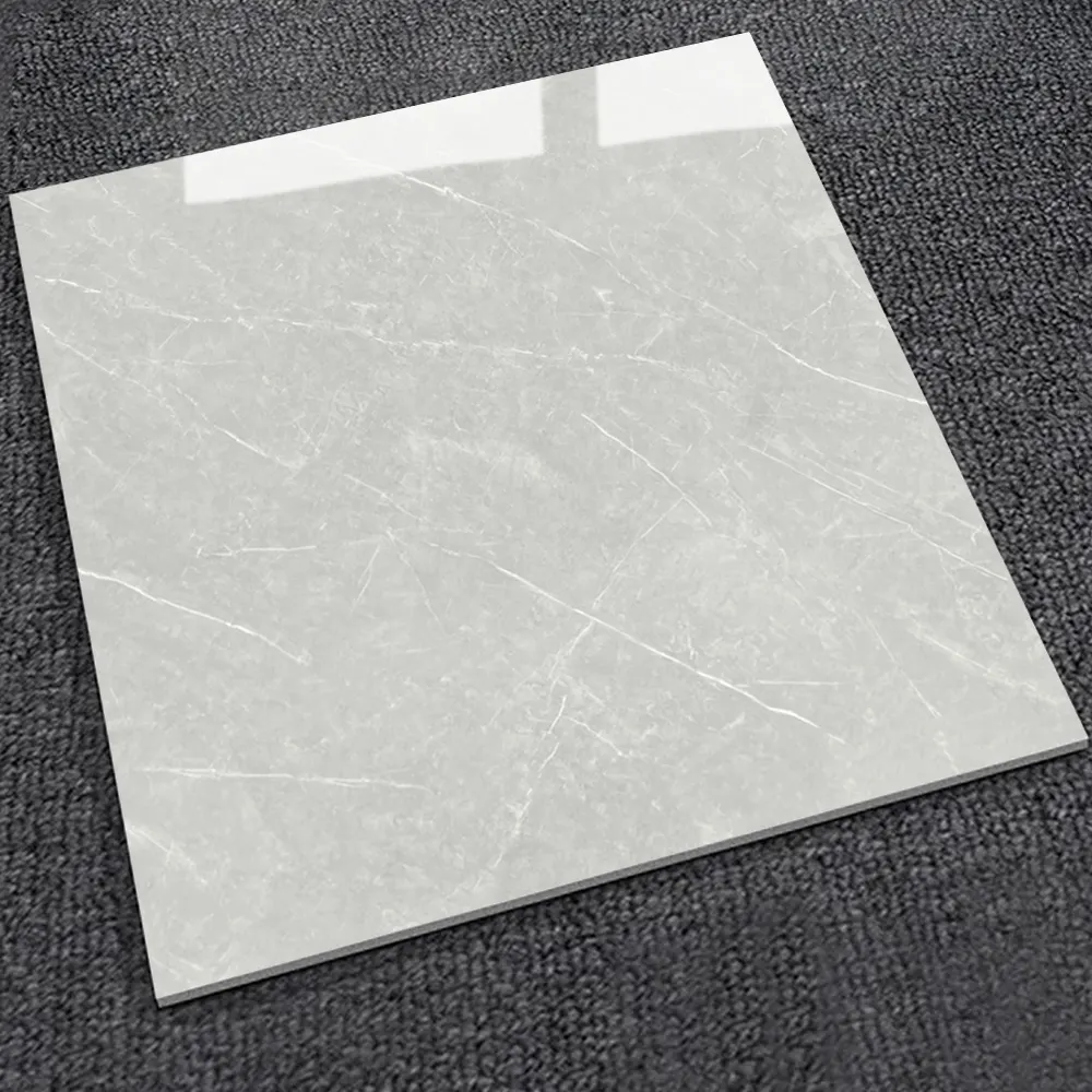 Marble-Look Polished Porcelain Floor Tile 600x600mm