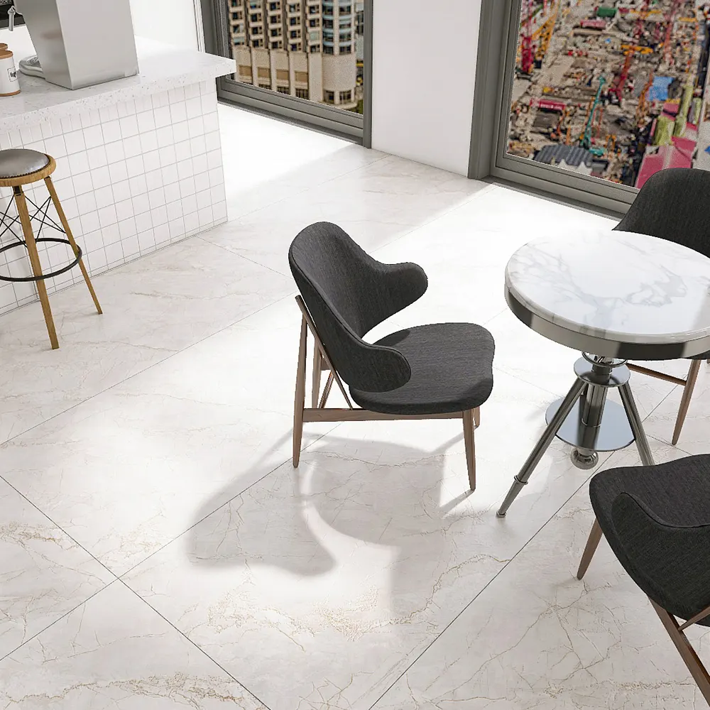 Non-Slip Stone-Look Polished Porcelain Wall And Floor Tile 750x1500mm