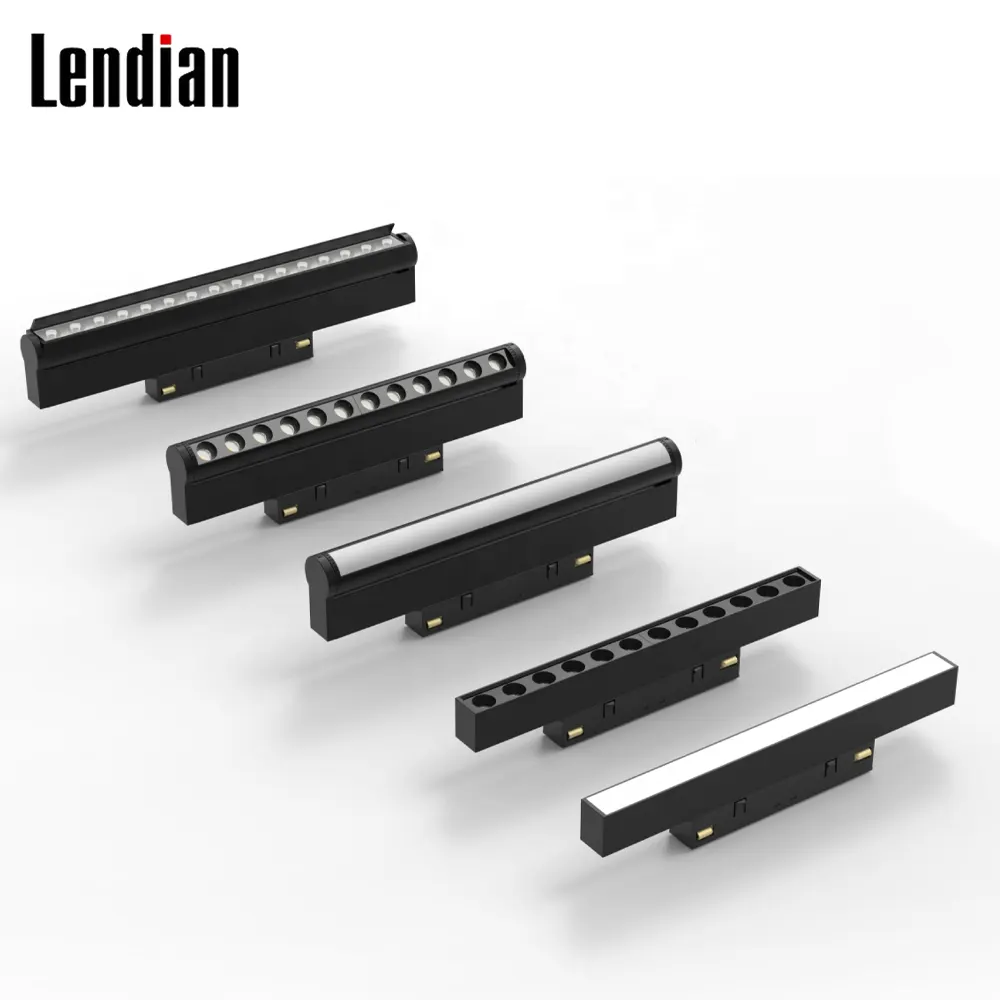 Slim DALI Aluminum Magnetic Zoomable LED Track Spotlight 48V