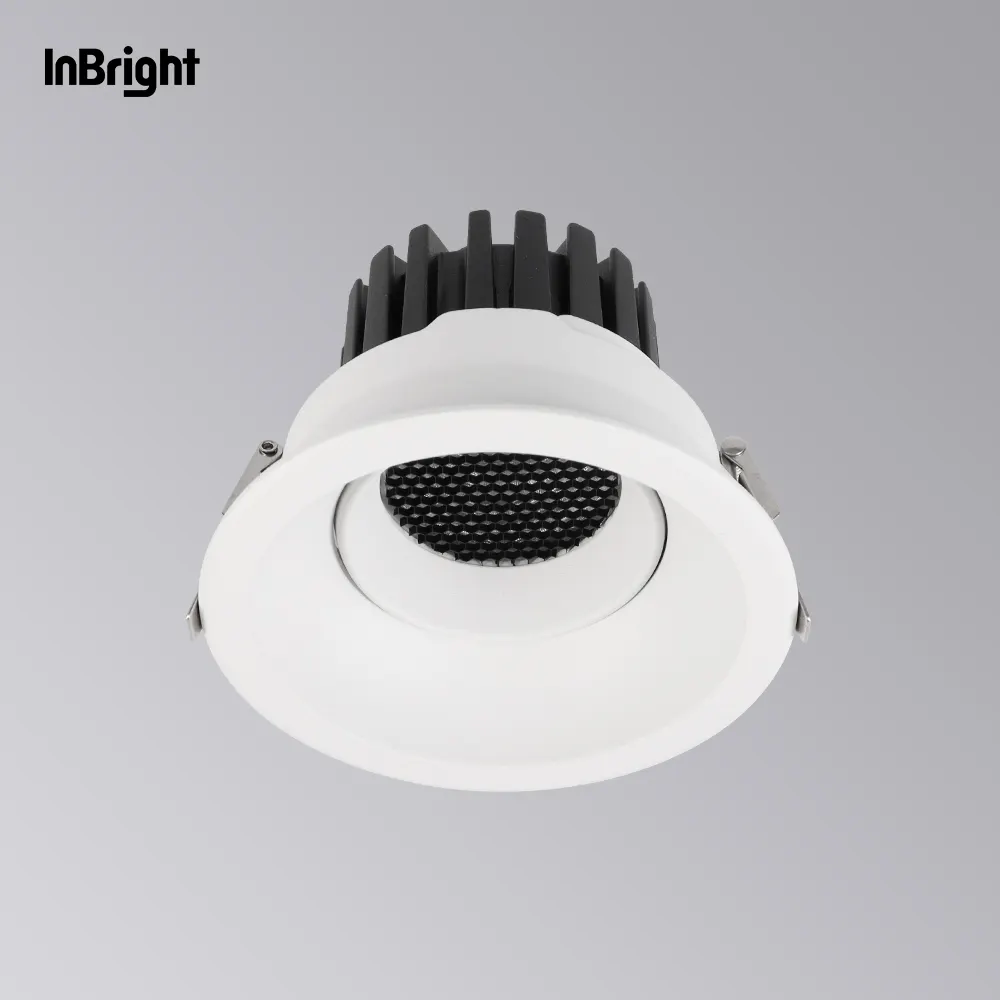 Anti-Glare Adjustable Recessed COB LED Downlight 8-28W IP65