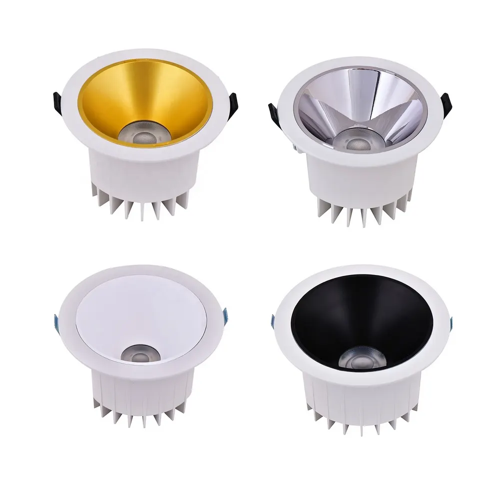 Smart Dimmable Recessed Round COB LED Downlight 10-40W IP65/IP44 4in