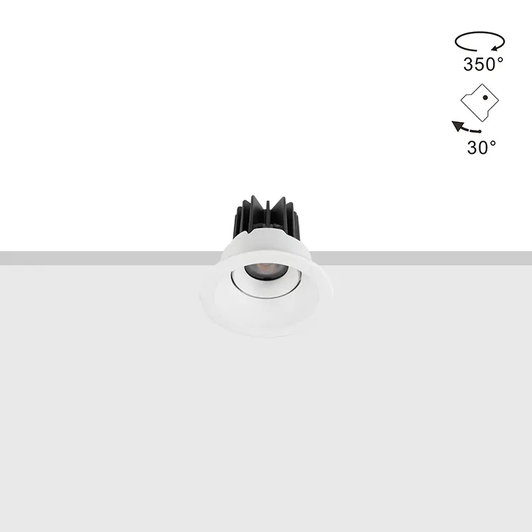 Anti-Glare Adjustable Dimmable DALI LED Downlight 8-28W