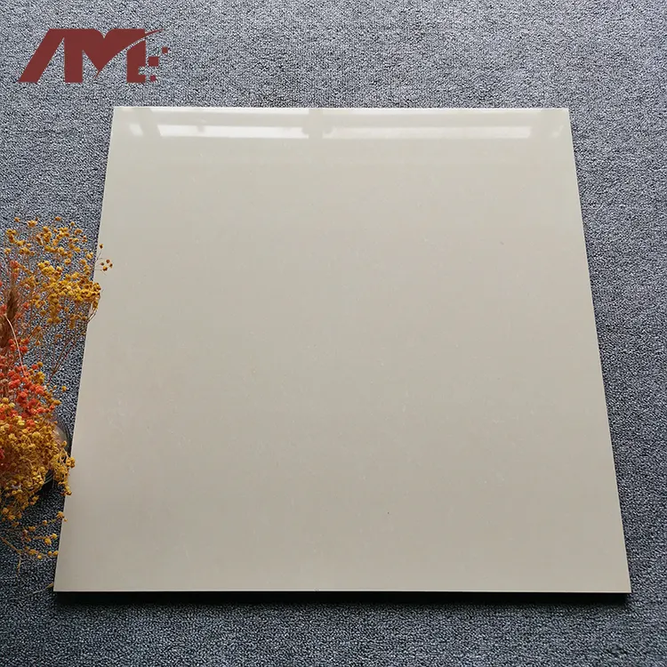 Beige Polished Porcelain Floor Tile 600x600mm