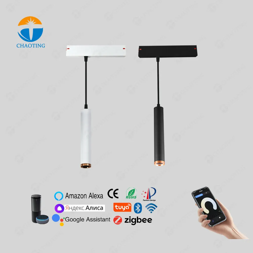 Recessed Aluminum Magnetic LED Track Spotlight 7-27W 220V