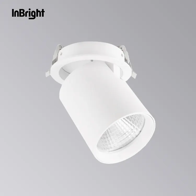 Anti-Glare Adjustable Dimmable Recessed COB LED Downlight 15/25W