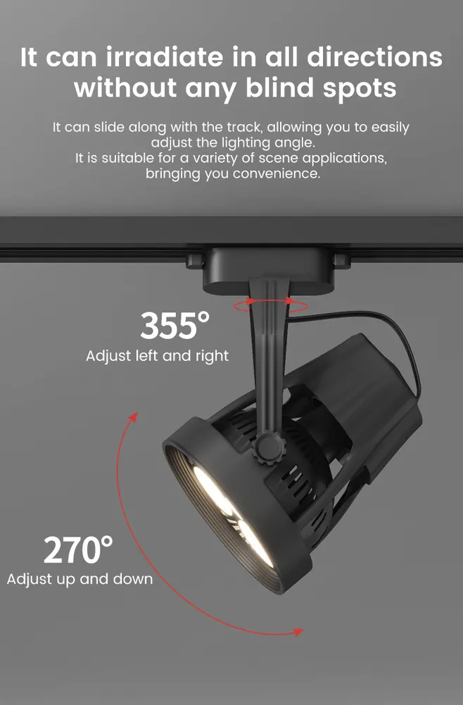 Adjustable LED Track Spotlight 25-45W