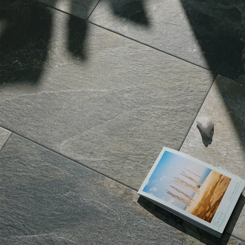 Non-Slip Stone-Look Matte Porcelain Swimming Pool Tile 300x600mm