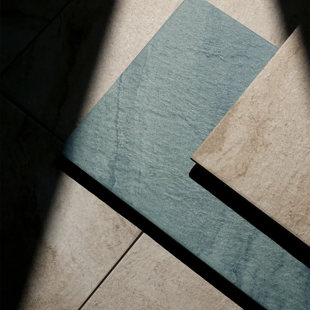 Non-Slip Stone-Look Porcelain Swimming Pool Tile 300x600mm product sample