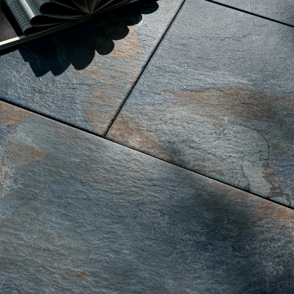 Non-Slip Stone-Look Porcelain Swimming Pool Tile 300x600mm