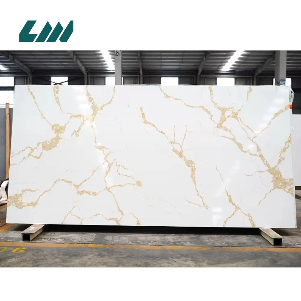 White Engineered Quartz Slab 3200x1600mm
