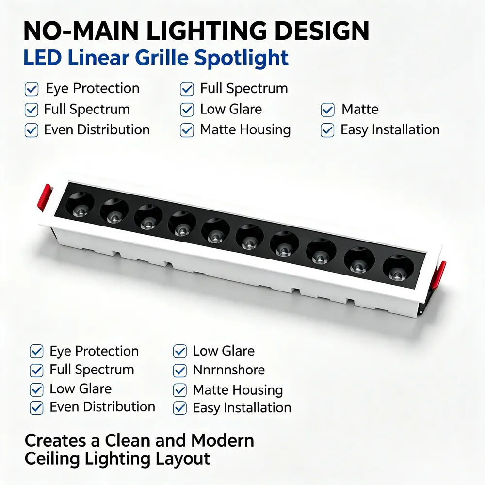Aluminum LED Grille Spotlight 10-30W