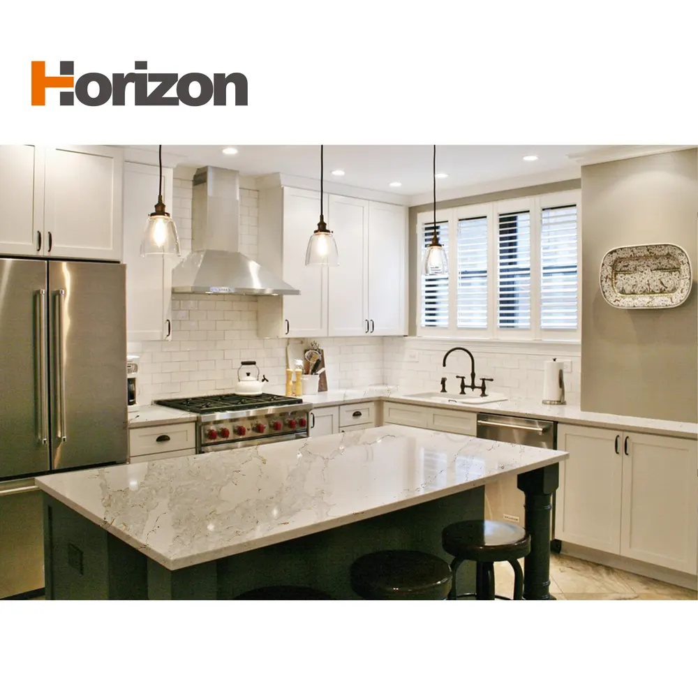 Jade-Look White Polished Engineered Quartz Slab 3200x1600mm