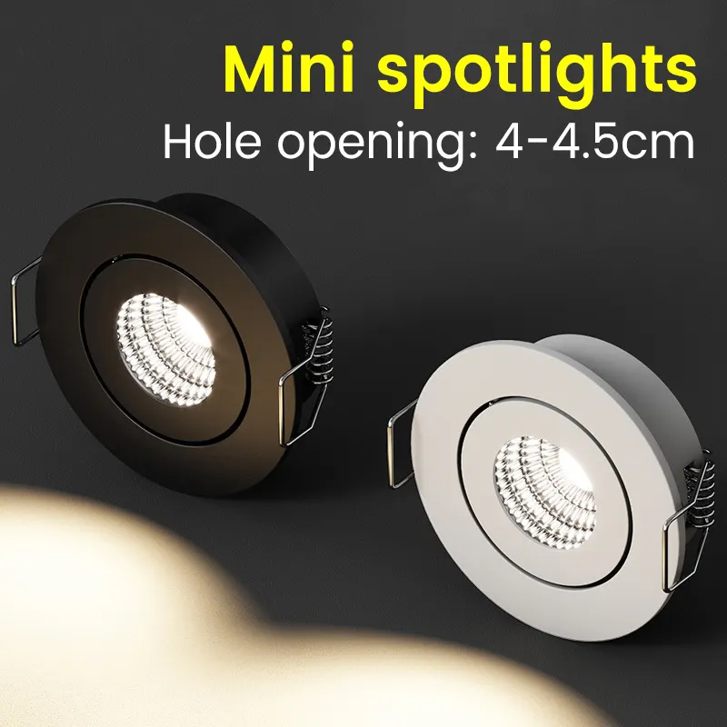 Recessed Aluminum LED Downlight 3/5W For Indoor Lighting