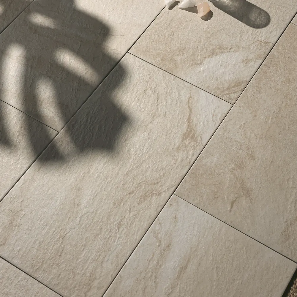 Non-Slip Stone-Look Porcelain Swimming Pool Tile 300x600mm