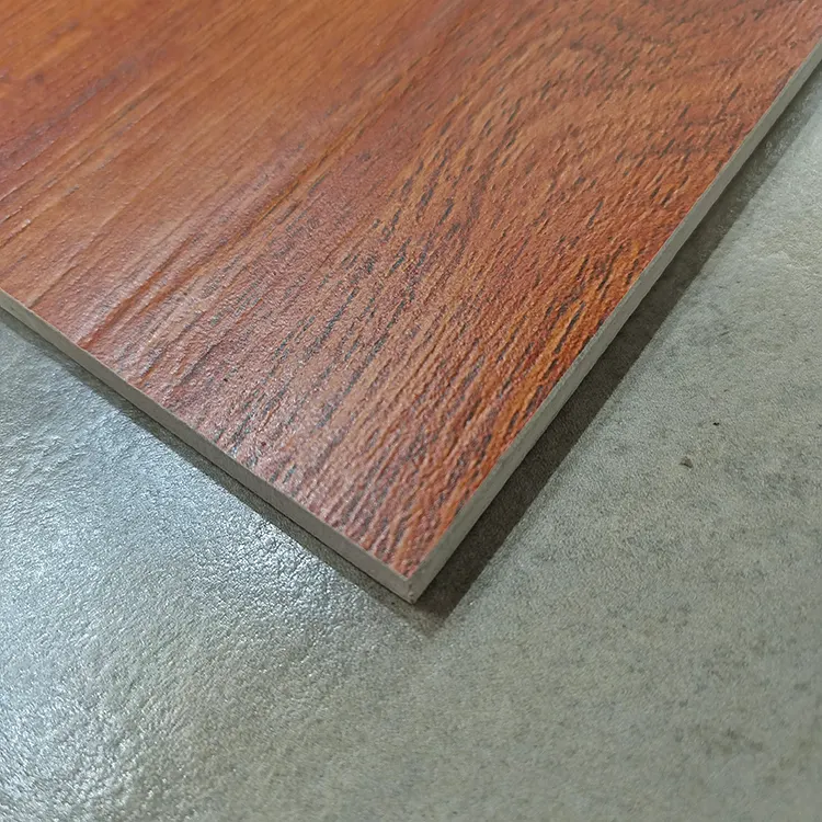 Non-Slip Wood-Look Gray Ceramic Floor Tile 150x800mm