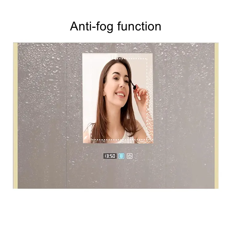 Touch-Controlled Smart Aluminum LED Bathroom Mirror Light IP65 3000-6000K