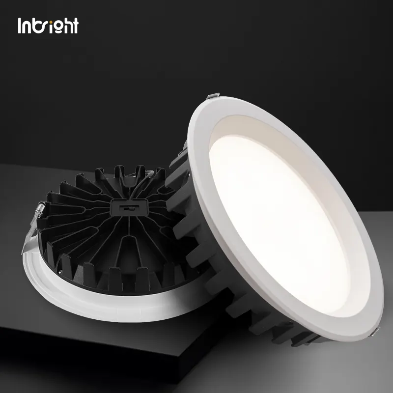 Dimmable Recessed Round COB LED Downlight 15-42W