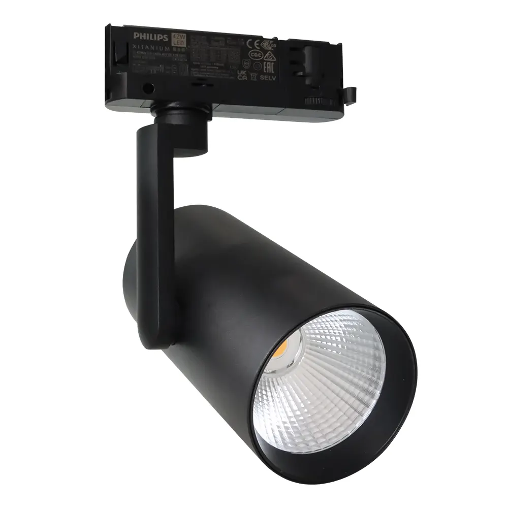Aluminum COB LED Track Spotlight 24-36W for 4-Wire Track