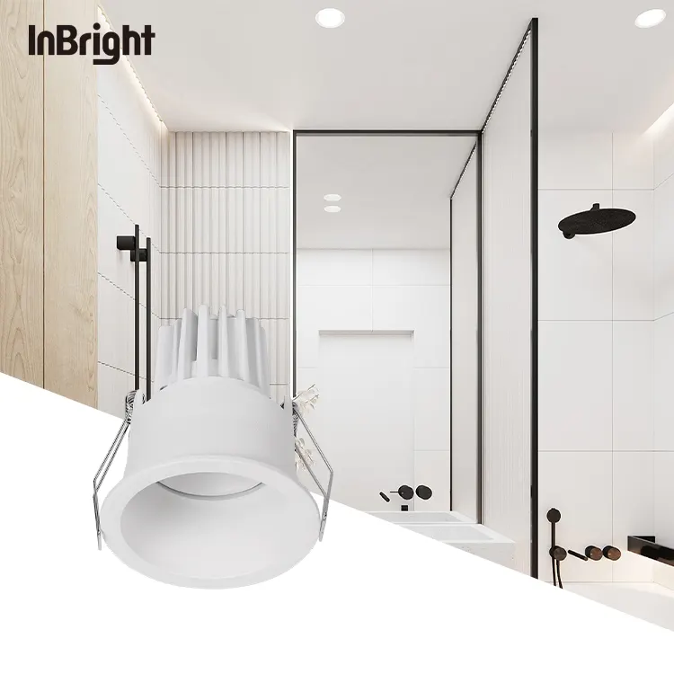 Anti-Glare Adjustable Dimmable Recessed LED Downlight 8W IP65