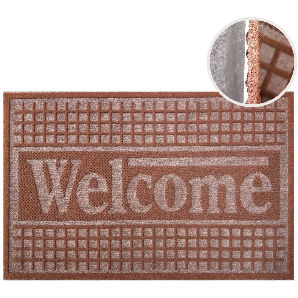 PVC Entrance Door Mat 4-8mm Thick With PVC Backing