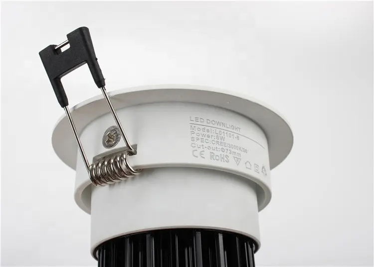 Anti-Glare Recessed Aluminum LED Downlight 3-9W