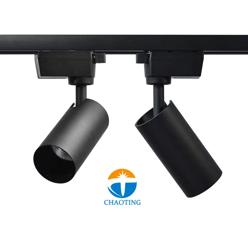 Surface-Mounted Aluminum COB LED Track Spotlight 12-40W