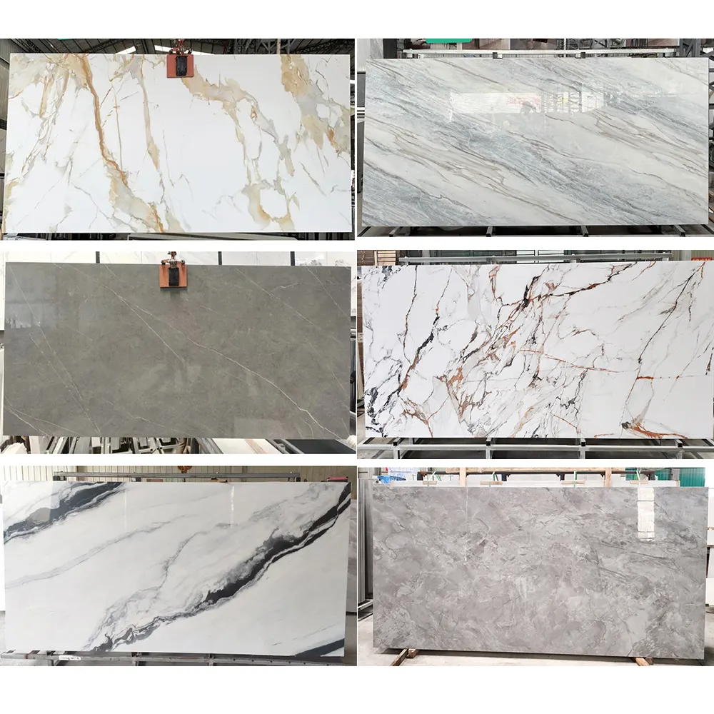 Marble-Look Sintered Stone Slab 3200x1600mm