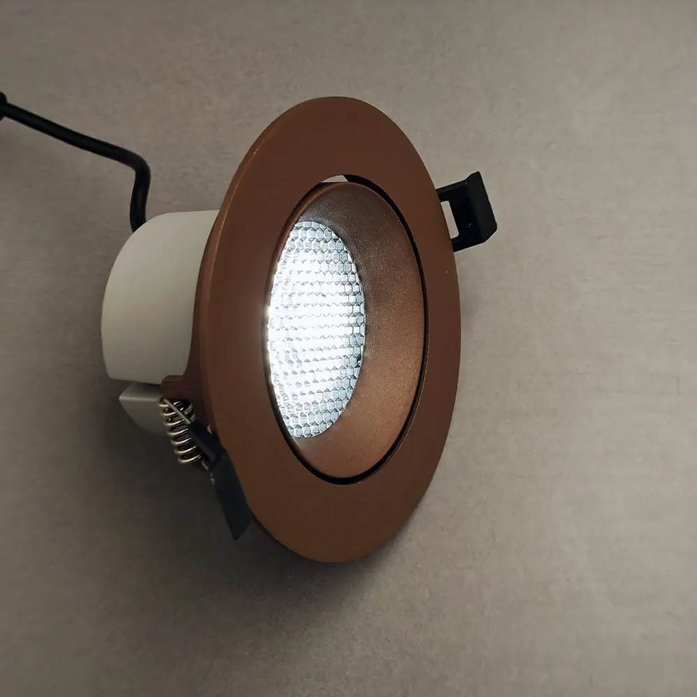 Anti-Glare Dimmable Recessed COB LED Downlight 5-18W 3in 3CCT Selectable product sample